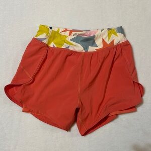 NWOT Hanna Anderson Coral with star print Athletic Shorts size 12